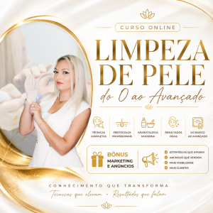 Curso Completo de Limpeza de Pele e Técnicas Avançadas em Estética - Portugal